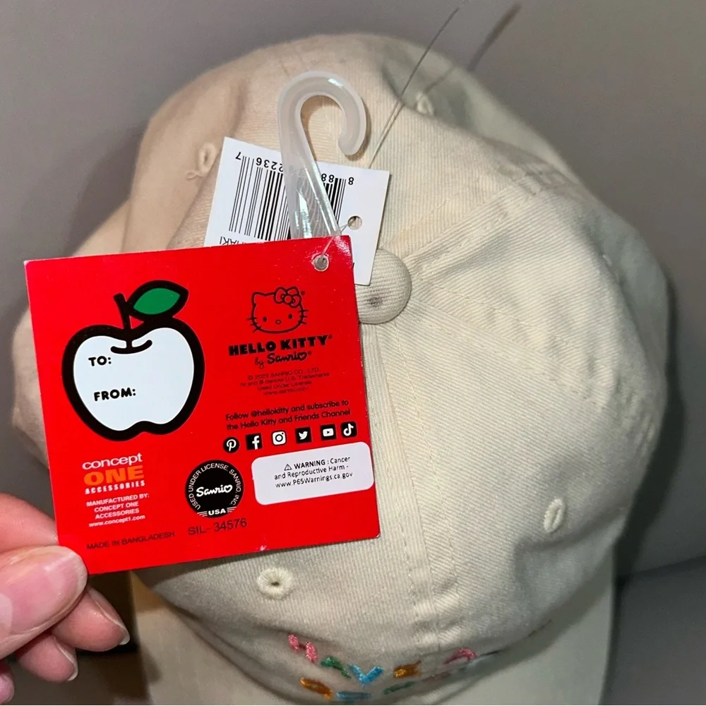 Hello Kitty HAVE A GOOD DAY Baseball Cap Sanrio Hat